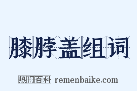 膝脖盖组词是什么意思的图片